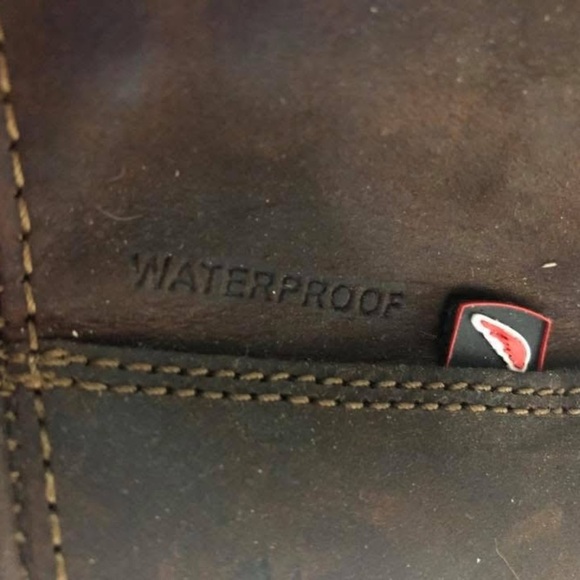 Men’s 11.5 redwing ASFM F2892-11 EH rated soles, waterproof,8” high boots New